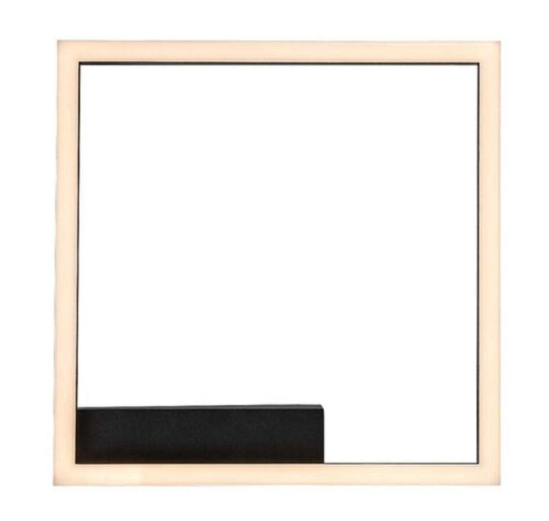 Модерен LED таванен плафон 24W с топло бяла светлина – черен