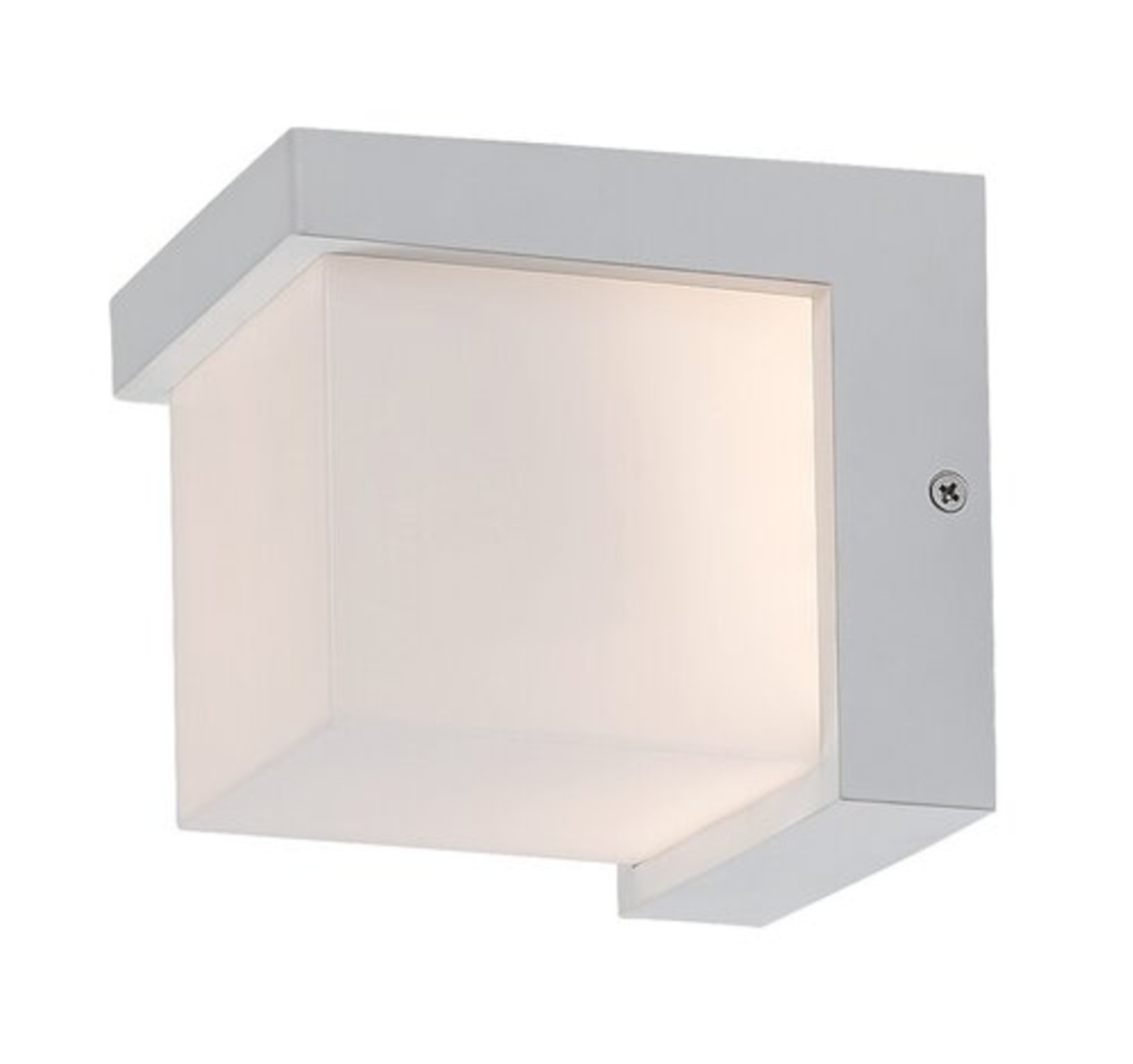 Модерен бял LED аплик Andelle 10W – стилно външно осветление с топла светлина