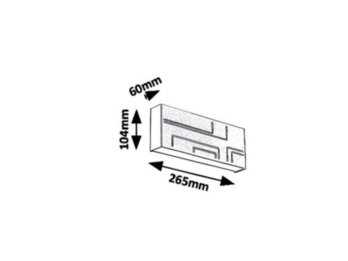 Минималистичен черен LED аплик Maribor 12W – елегантно фасадно осветление с естествена светлина