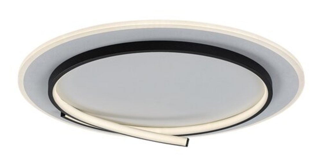 Модерен LED плафон 40W – черен, естествена светлина 4000K