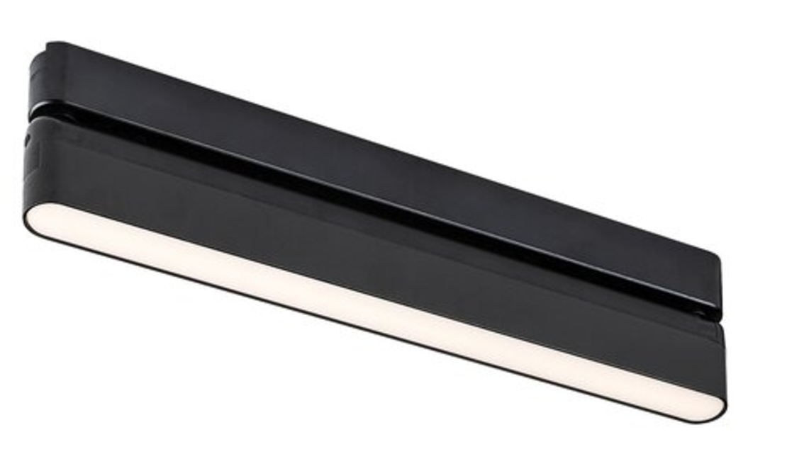 Смарт LED релсово осветление – 13W, регулируема цветна температура 2700–5500K, Wi-Fi, черен алуминий