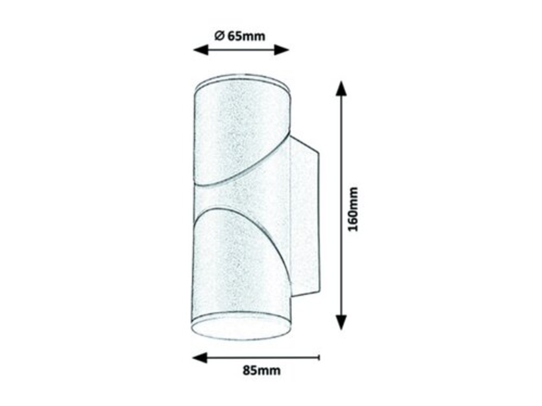Външен LED подвижен  аплик Belfast 12.9W с топло бяла светлина и IP65 защита