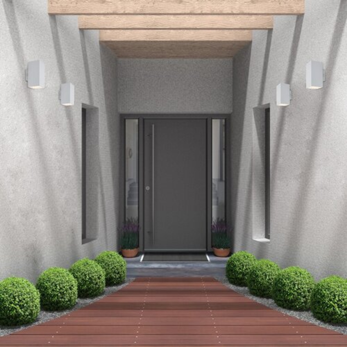 Външен LED аплик Urfa 18W в бял цвят – мощно осветление с регулируема светлина