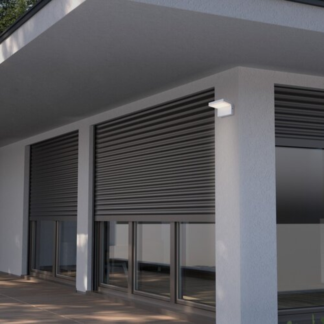 Модерен бял LED аплик Zaragoza 10W – стилно външно осветление с естествена светлина