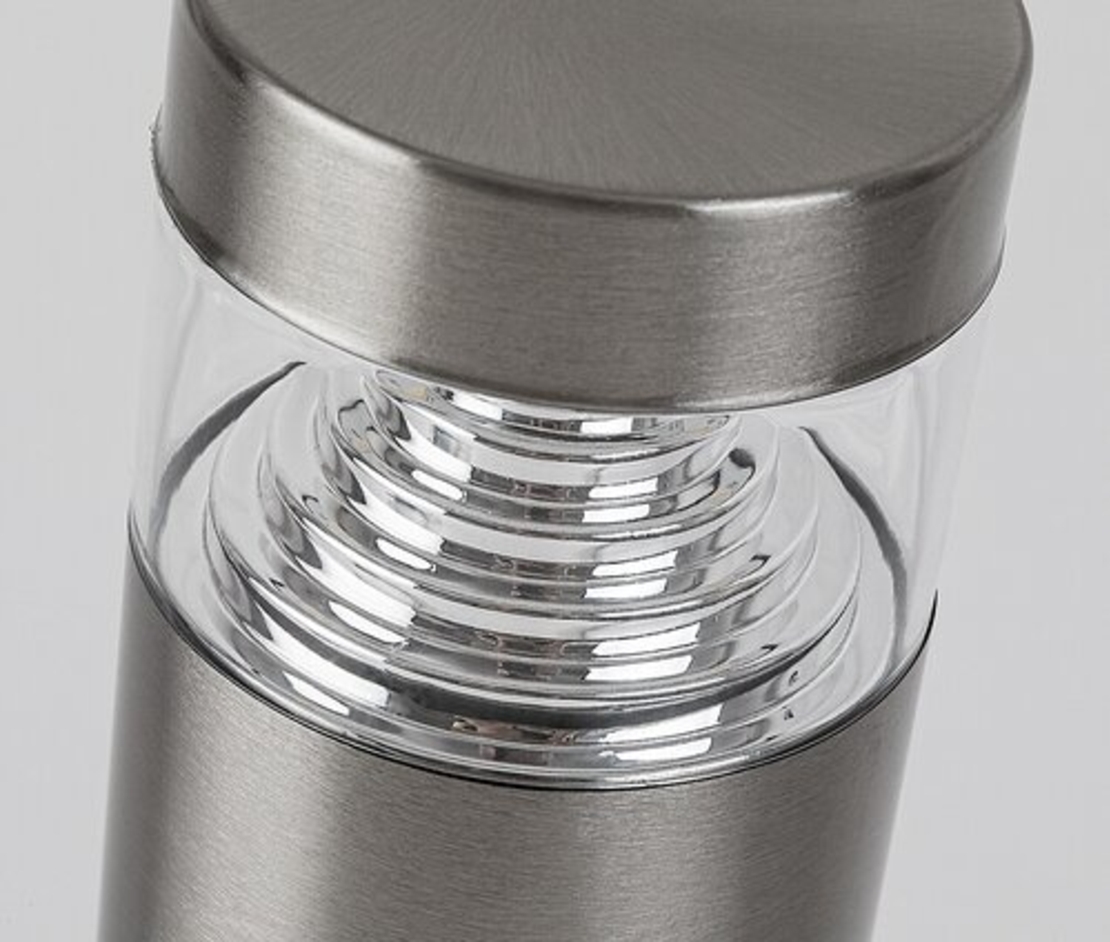 Модерен външен стълб Lisbon LED 7W – елегантно градинско осветление от неръждаема стомана, IP54