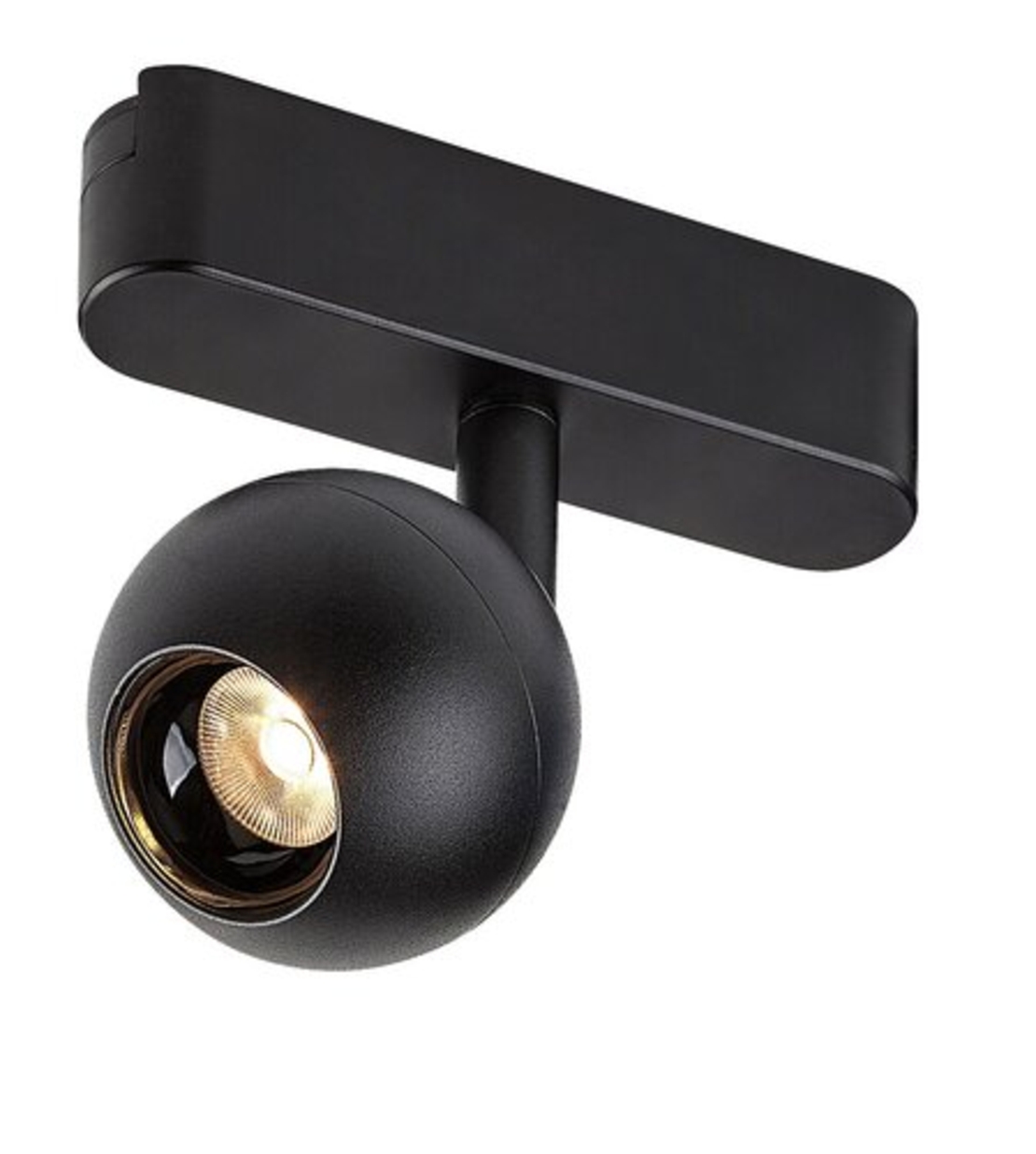 Смарт LED релсов спот – 5W регулируема цветна температура 2700–5500K, Wi-Fi управление, стилен черен алуминий