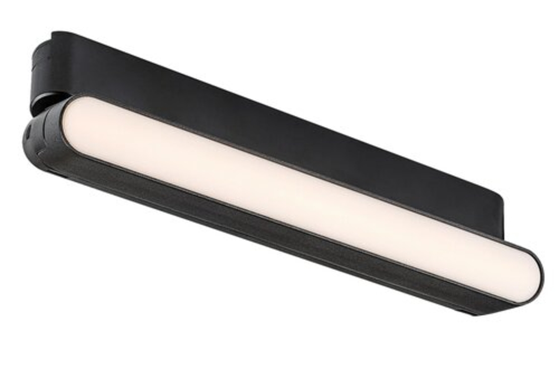 Смарт LED релсово осветление – 7W, регулируема цветна температура 2700–5500K, Wi-Fi, черен алуминий