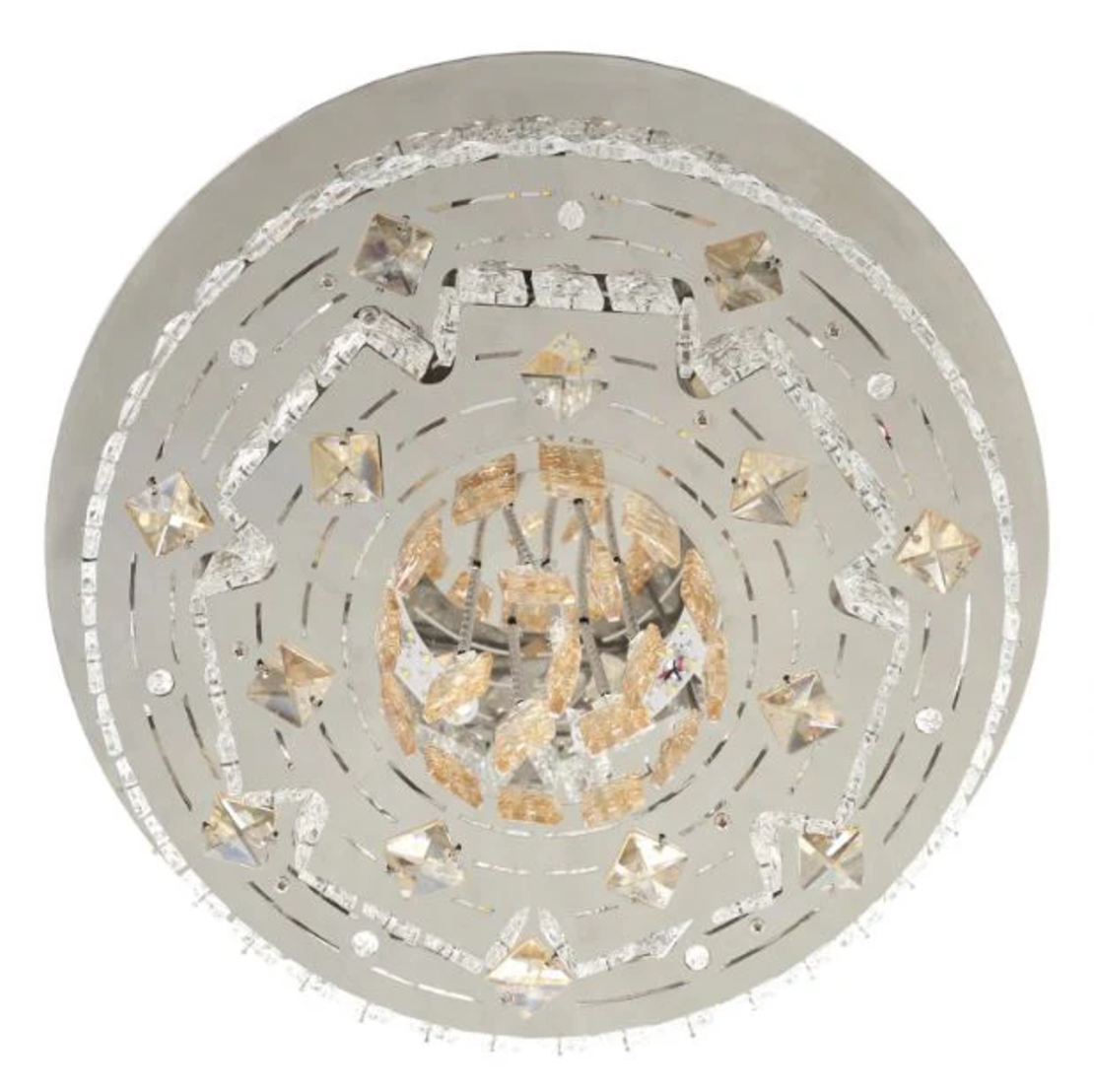 Кристален LED полилей хром с дистанционно