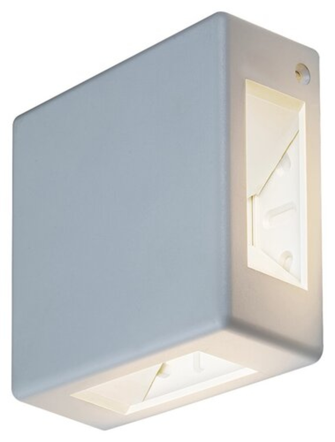 Елегантен квадратен LED аплик Lippa в бяло – стилно фасадно осветление 6W