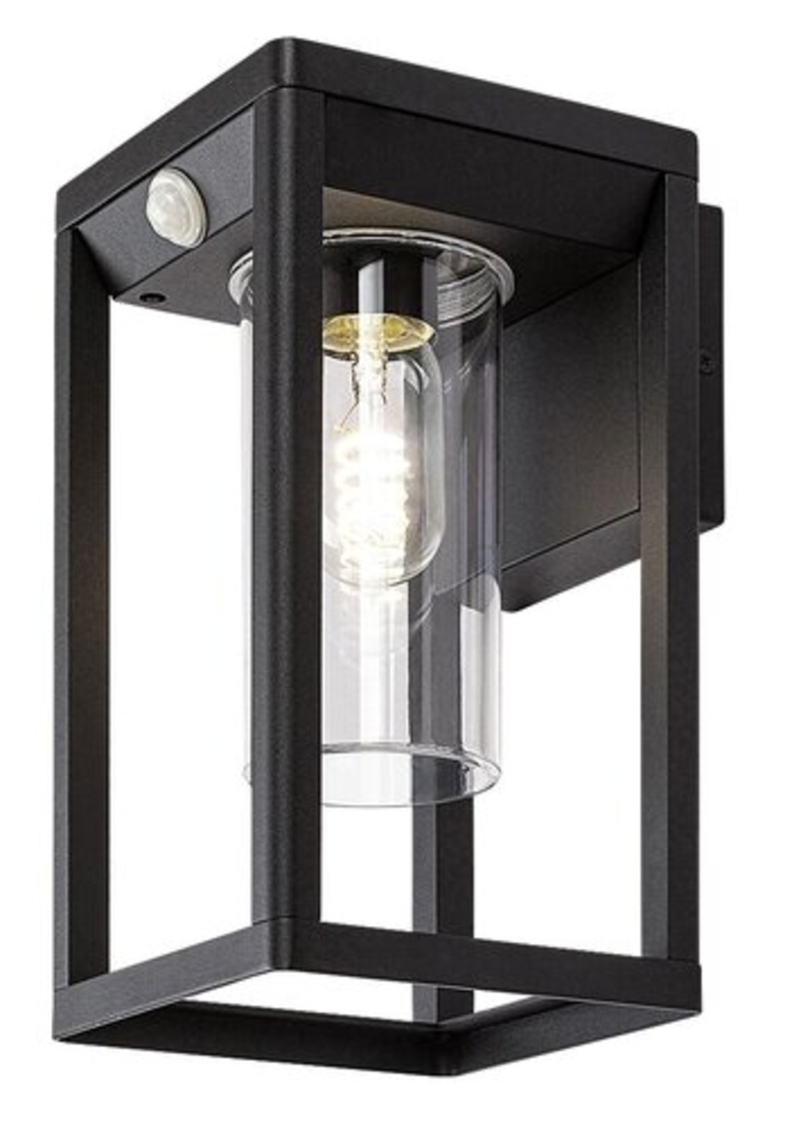 Външен аплик Zernest E27 със сензор – модерно фасадно осветление с IP54 защита