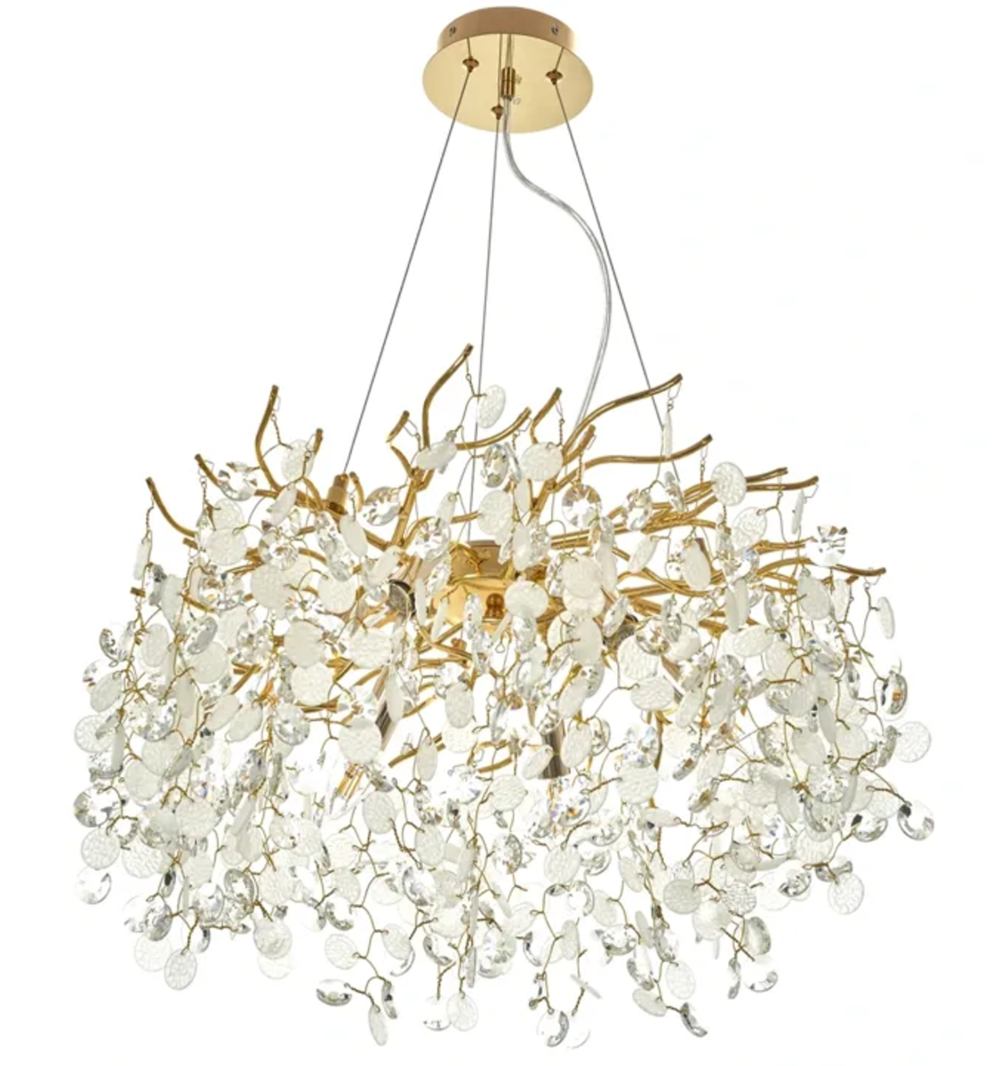 Полилей злато с кристали 6 x E14