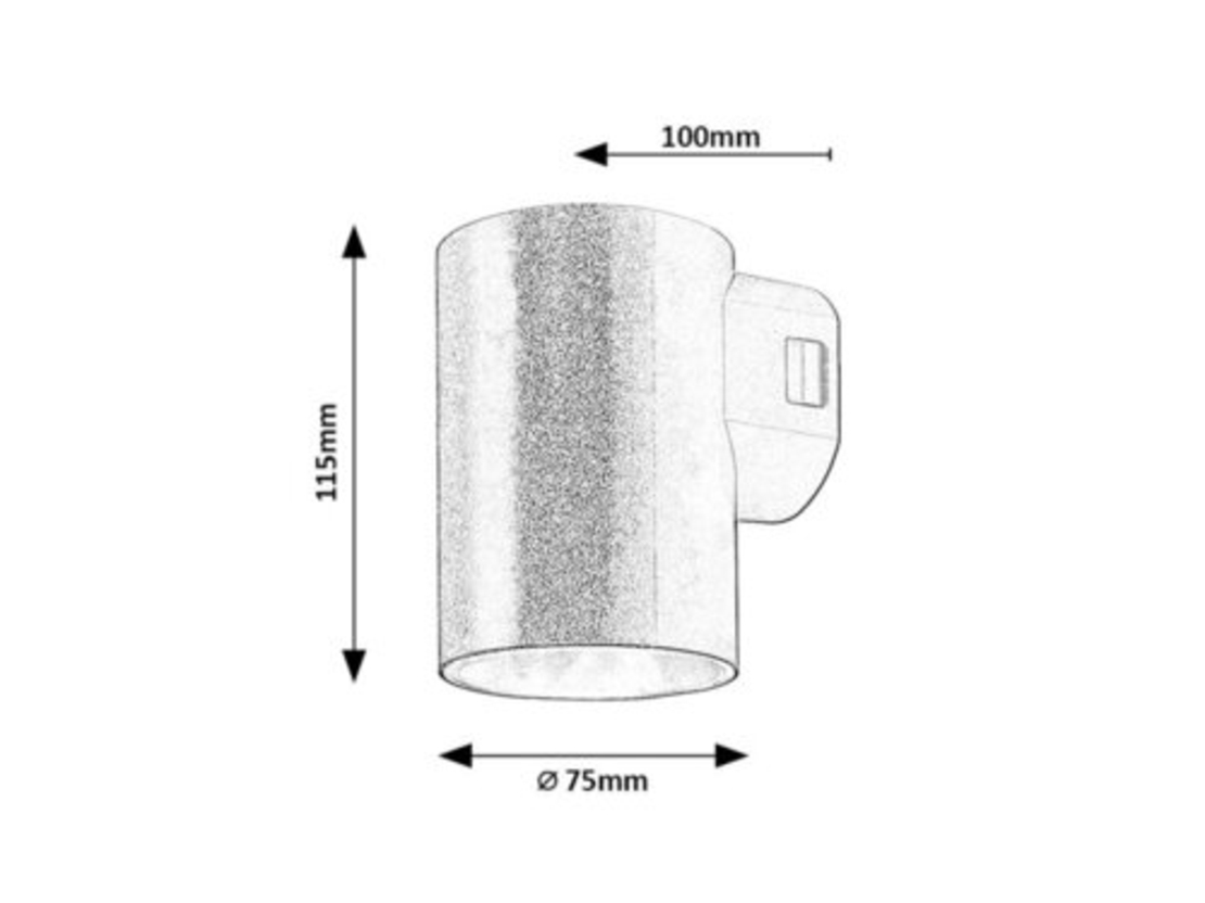 Външен LED аплик Urfa 9W в бял цвят – регулируема светлина и модерен дизайн