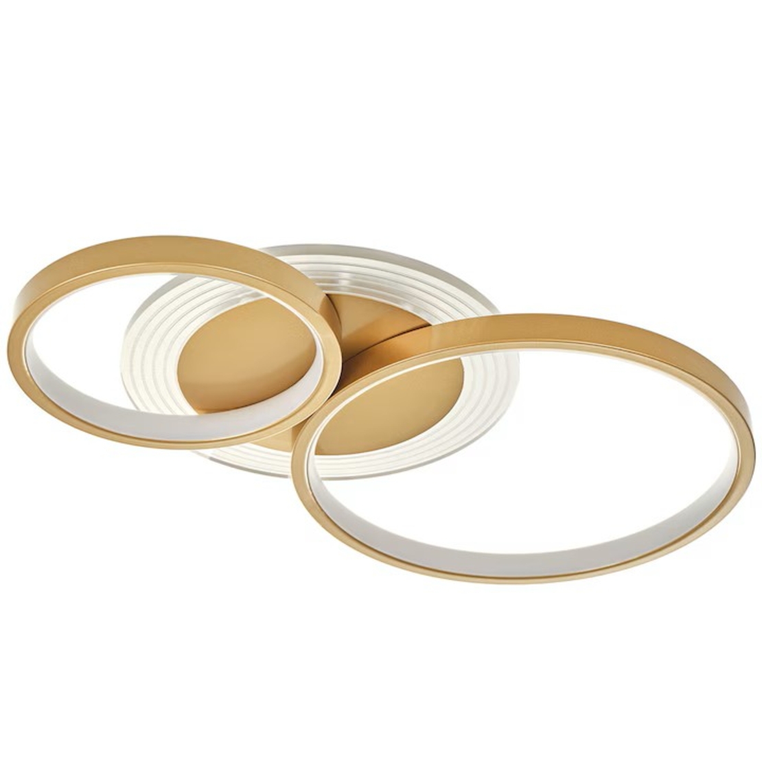 LED таванен плафон 68W – матирано злато със Smart управление и димиране