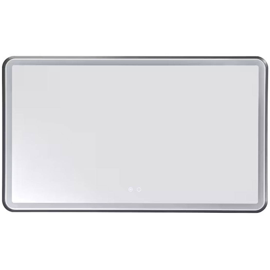 Светещо LED огледало за баня 40W – черно, IP44, touch управление и нагревател