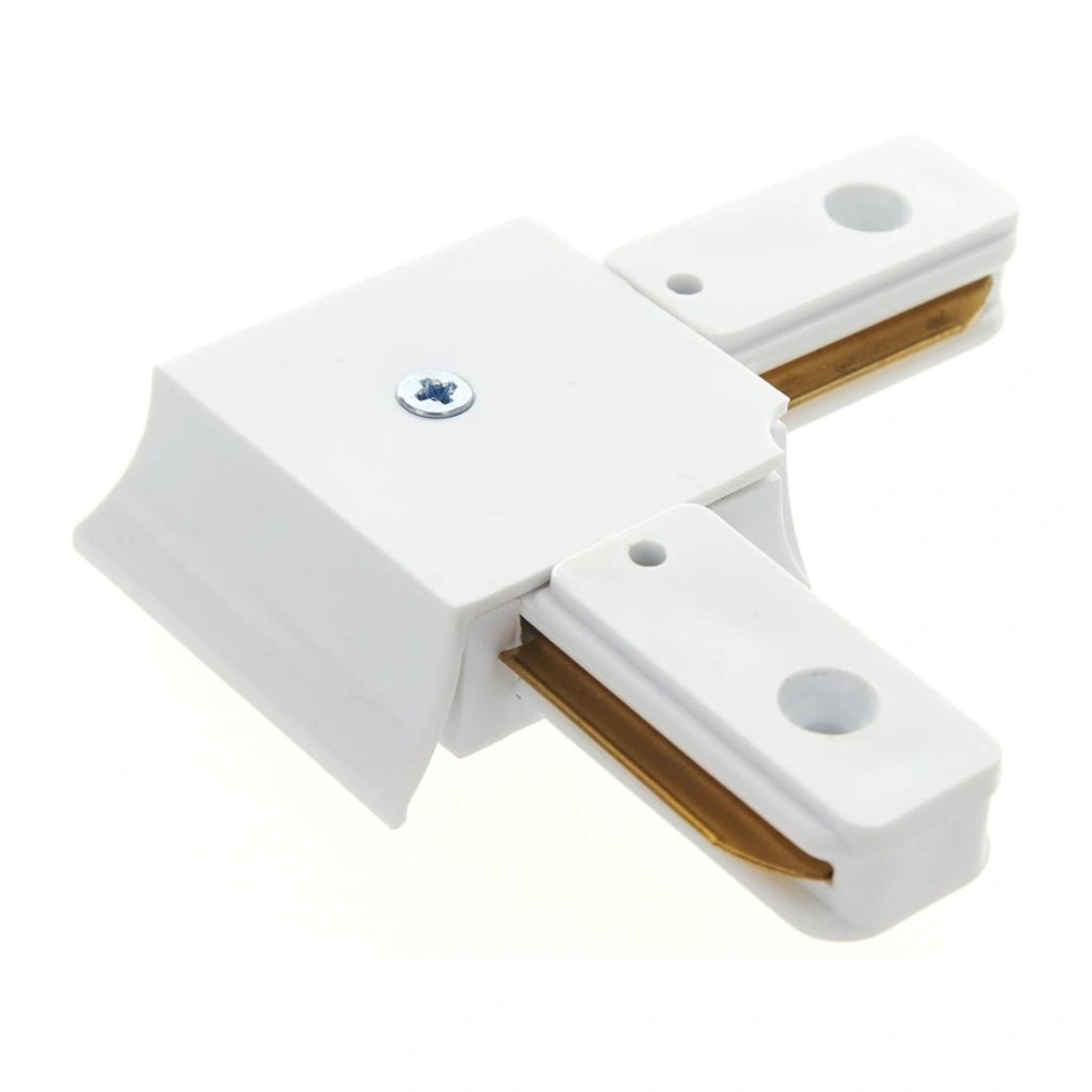 L-конектор бял свързващ елемент за релсово осветление