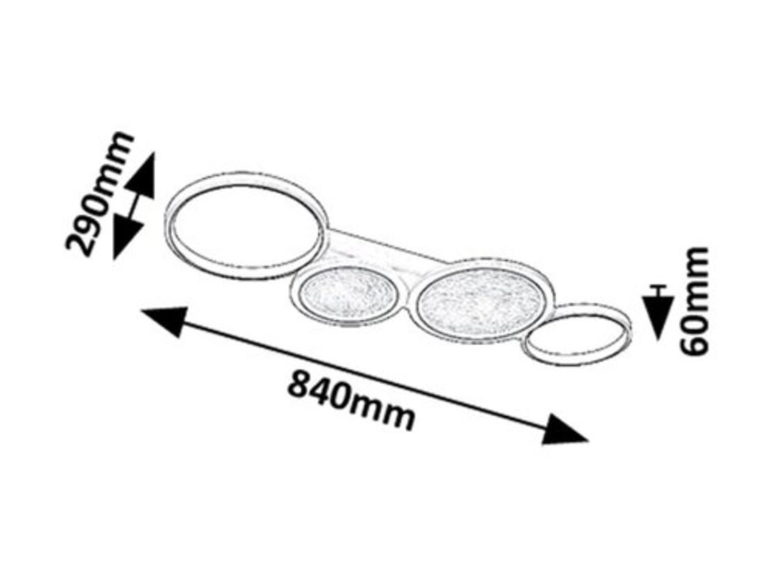 Модерен LED плафон с регулиране на светлината