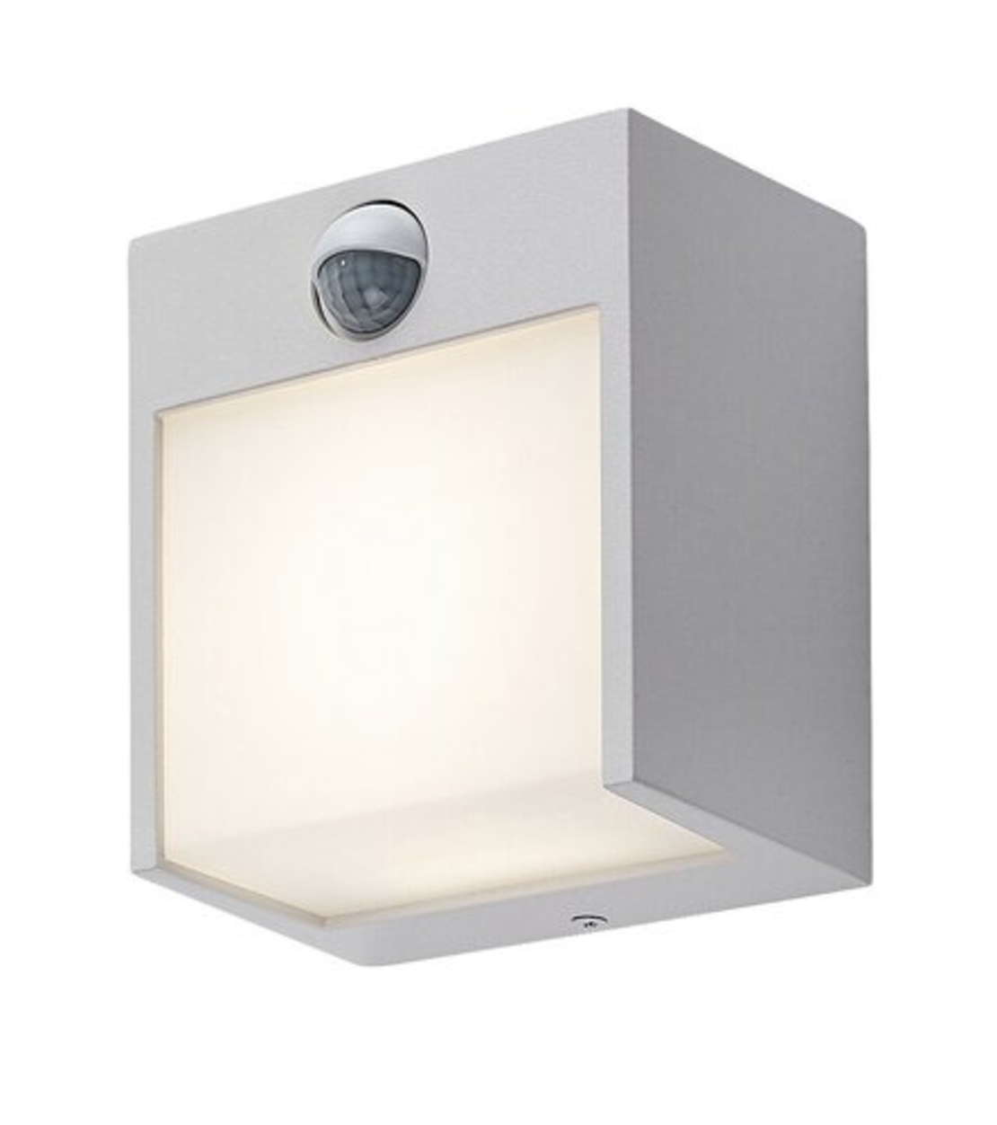 Умен външен бял LED аплик Balimo 12W с PIR сензор – стилно осветление за фасади