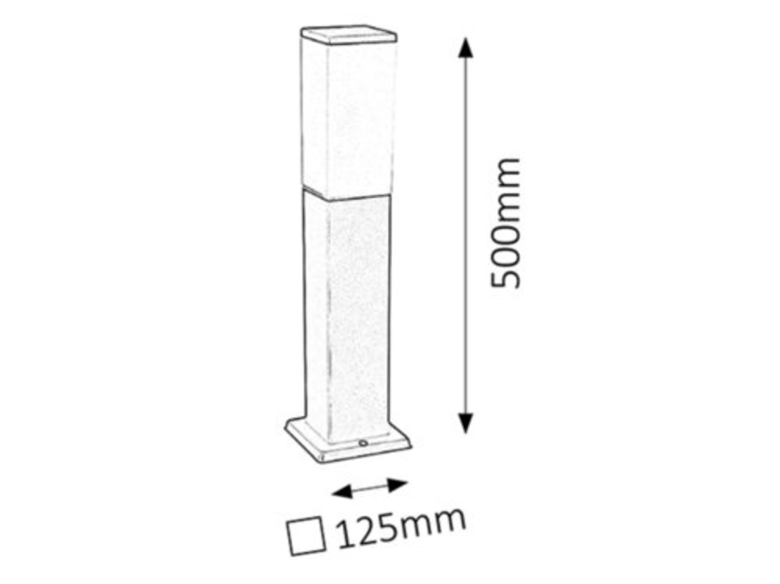 Модерен външен стълб Bonn E27 – стилно градинско осветление с IP44 защита