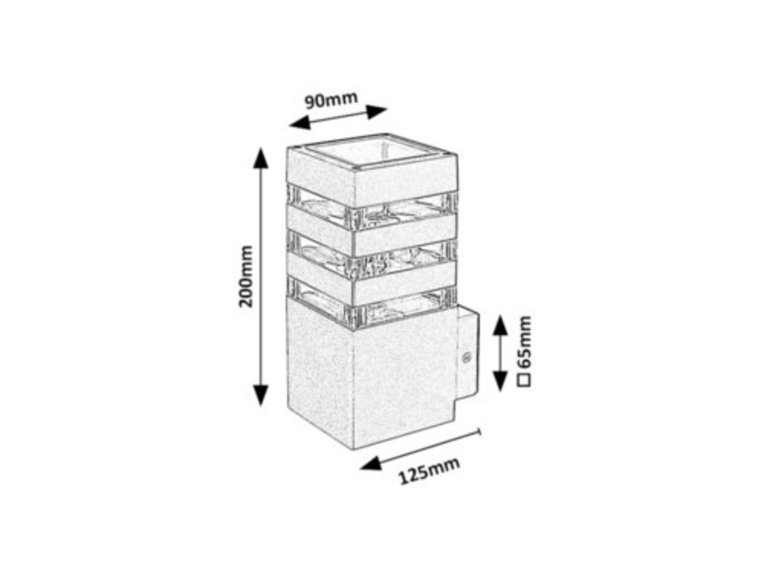 Елегантен външен аплик Ankara E27 – стилен антрацитен дизайн и IP44 защита