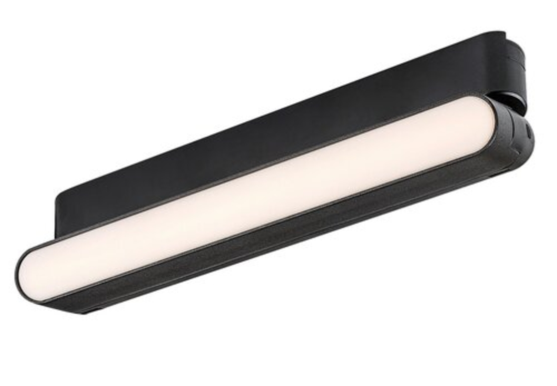 LED релсово осветление – 12W, топло бяло 3000K, черен алуминий