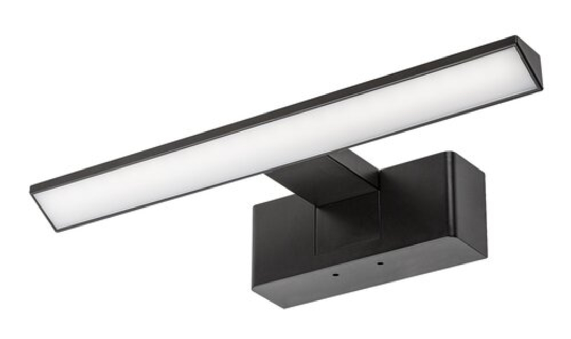 LED осветително тяло за баня 6W, IP44, 4000K, черно