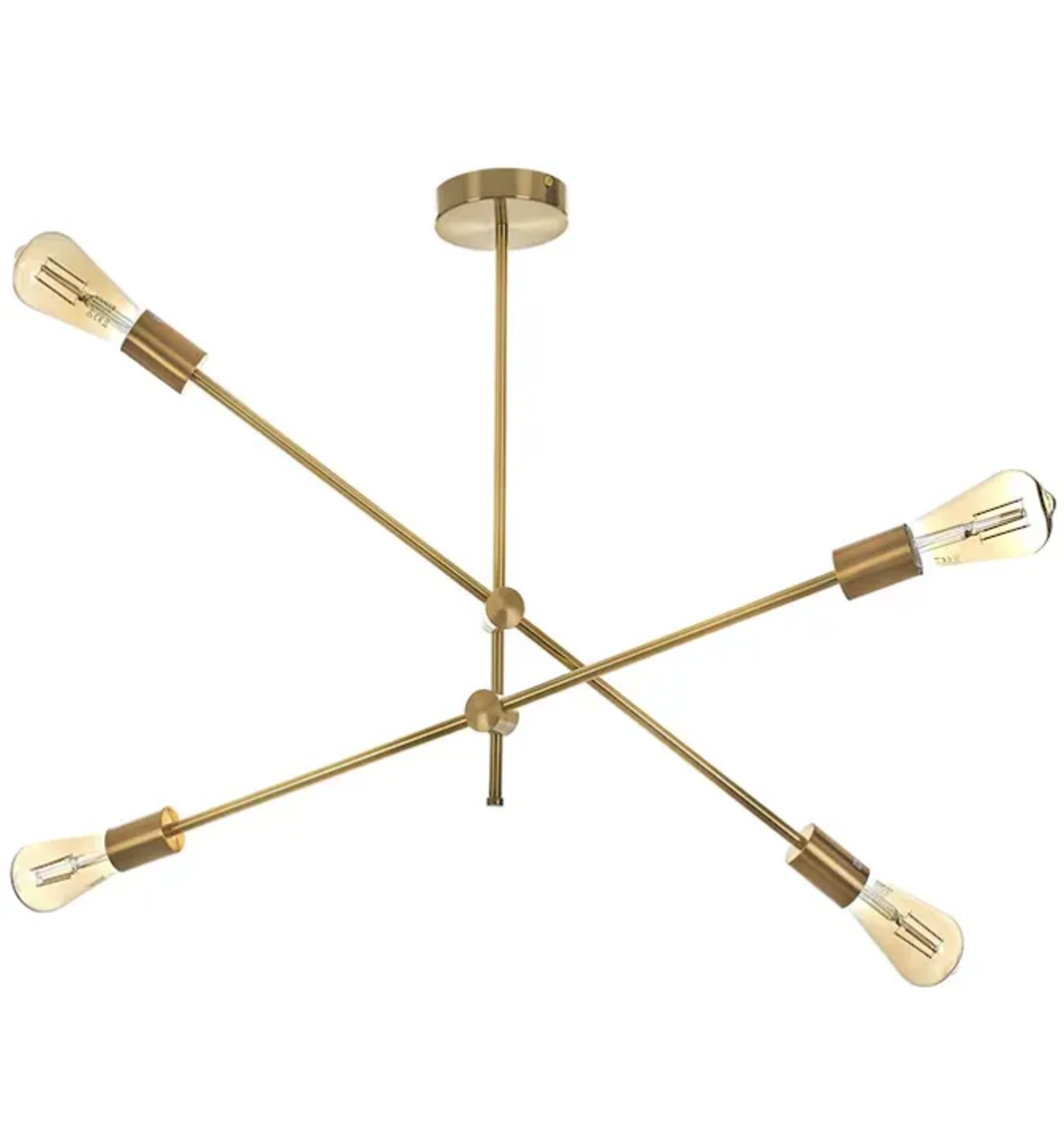 Полилей матирано злато  винтидж 4 x E27