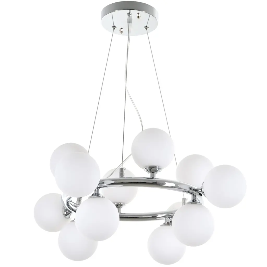 Стилен хромиран полилей със стъкло 12xG9