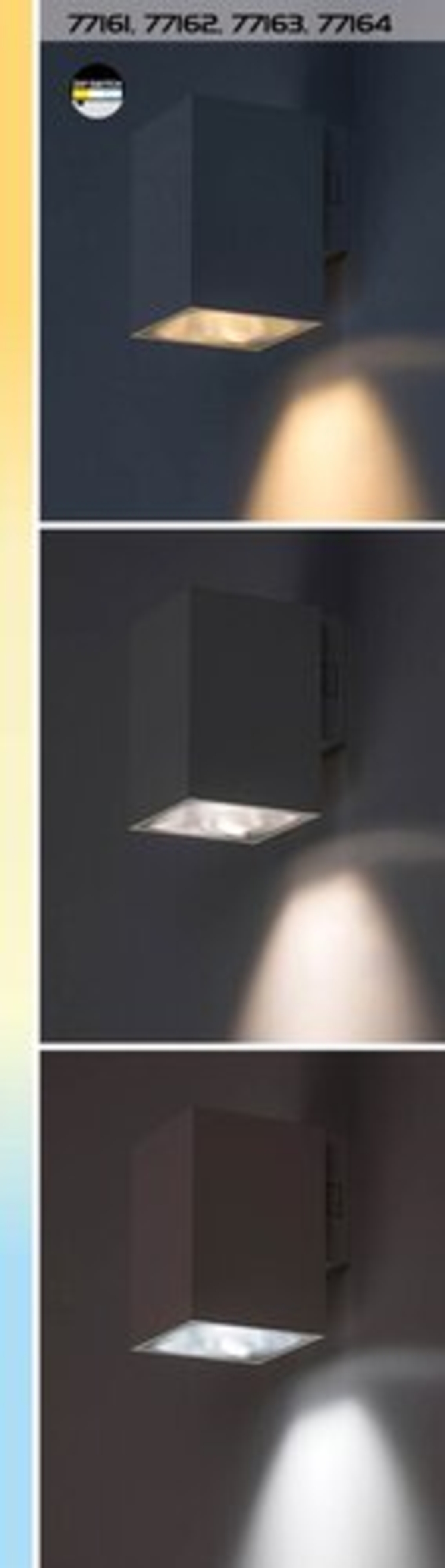 Външен LED аплик Urfa 9W в бял цвят – регулируема светлина и модерен дизайн