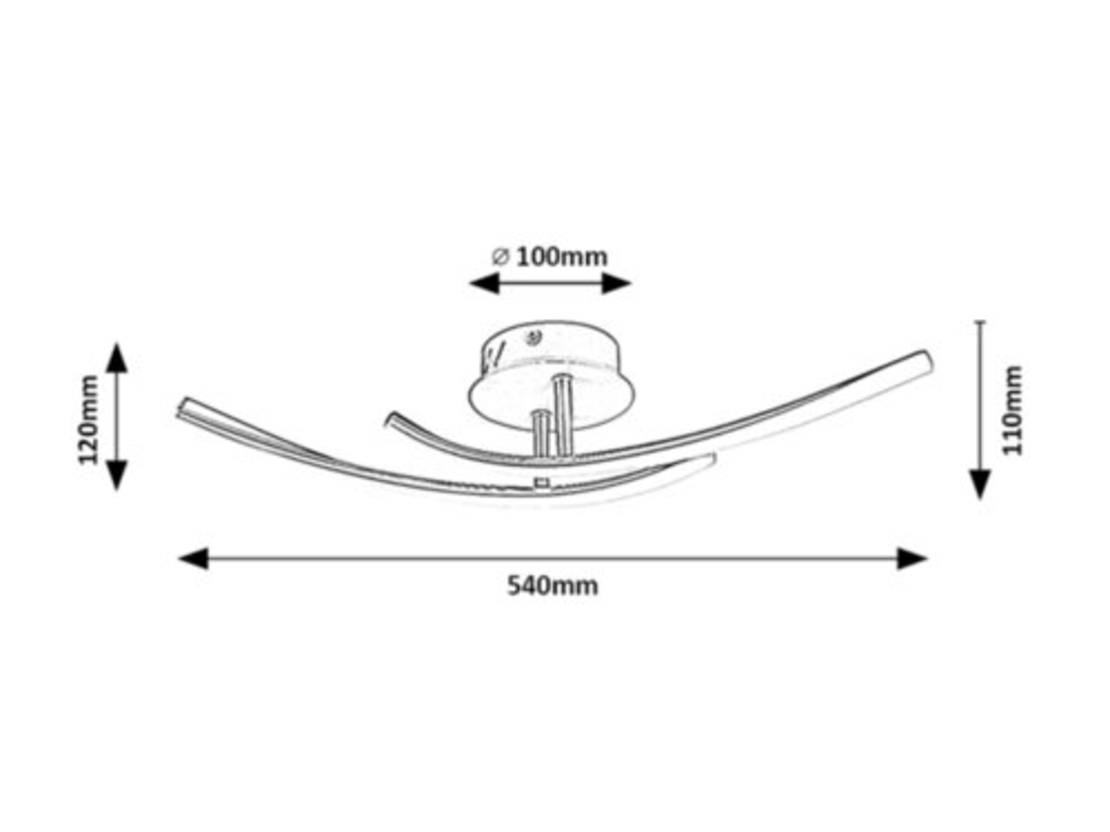 LED плафон Tatjana 15W в сребрист цвят – стилно и равномерно осветление
