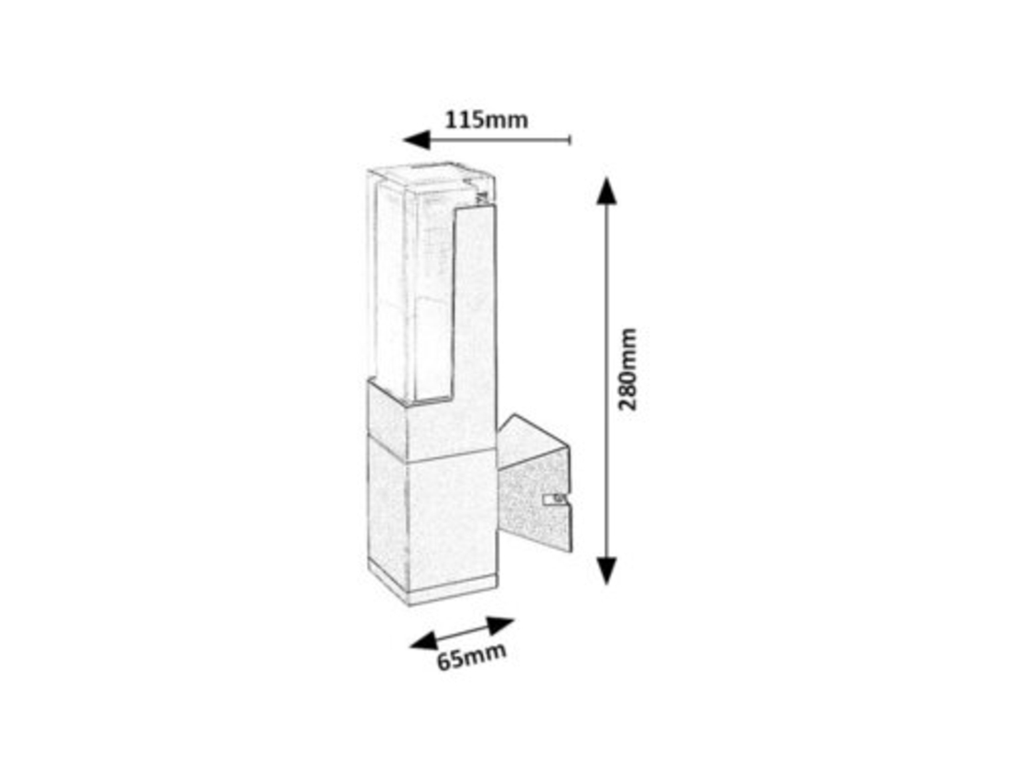 Външен LED аплик Darvas 7W с променлива цветна температура и IP54 защита
