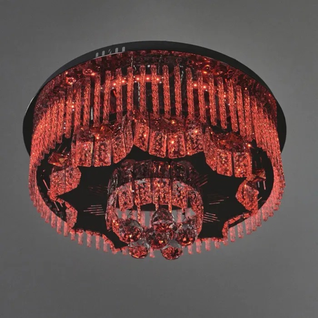 Модерен кристален LED полилей с дистанционно управление