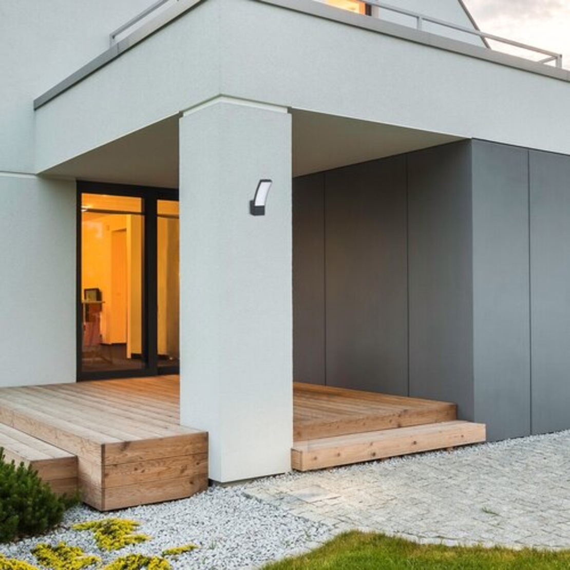 Модерен външен LED аплик Palanga 12W с топло бяла светлина