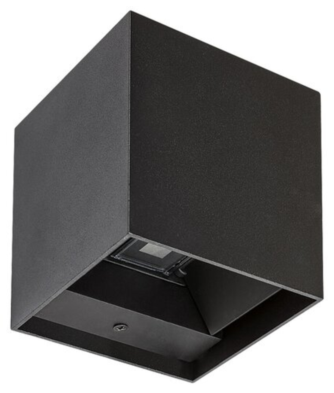 Модерен кубичен аплик Solin в матово черно – стилно фасадно осветление G9
