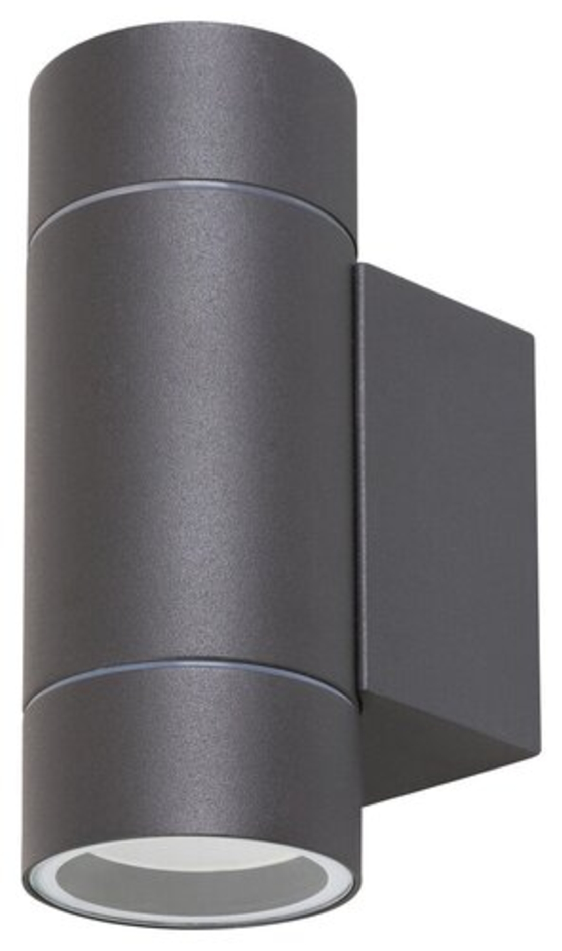 Елегантен двоен аплик Phoenix – антрацит, стъкло и IP54 защита