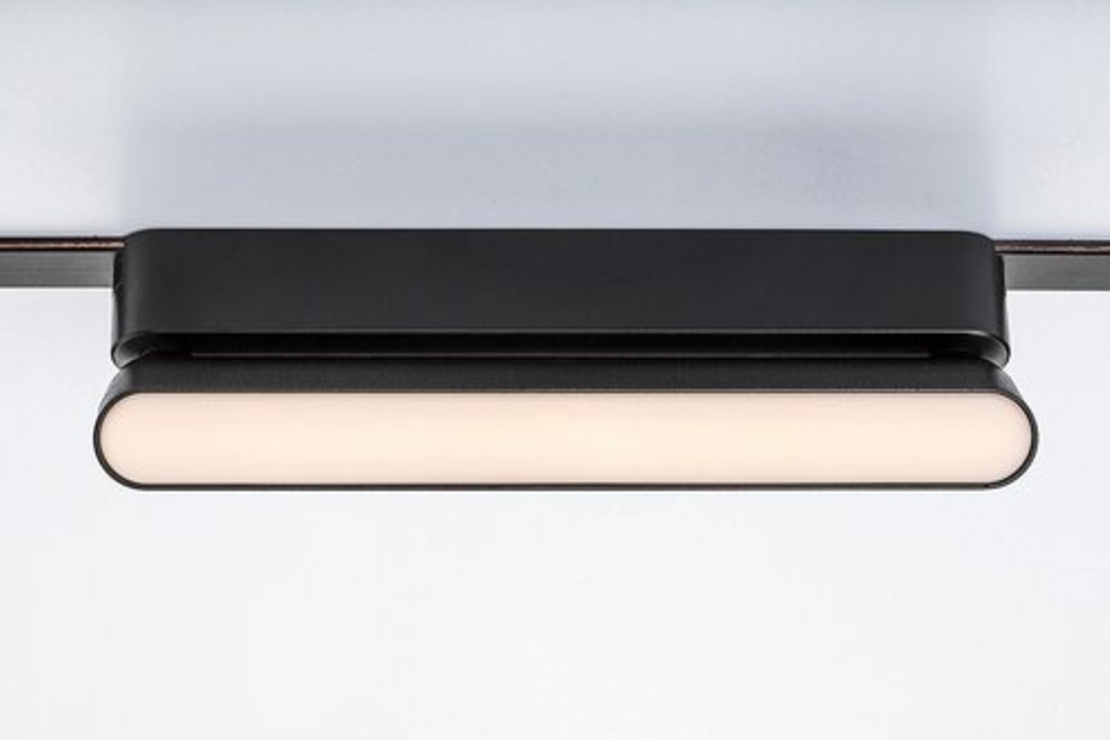 Смарт LED релсово осветление – 7W, регулируема цветна температура 2700–5500K, Wi-Fi, черен алуминий