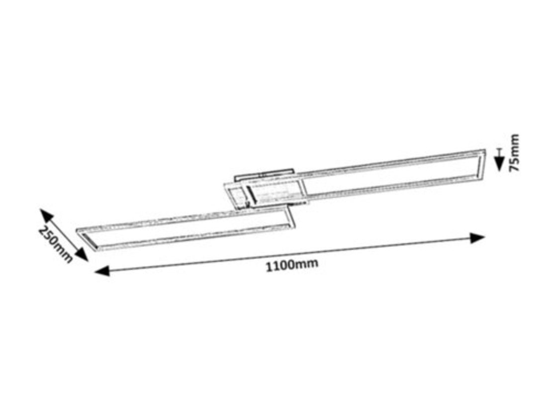 Смарт LED плафон 40W, 4500 lm, променлива светлина 2700–6500K, димируем, с дистанционно, модерна визия и Wi-Fi