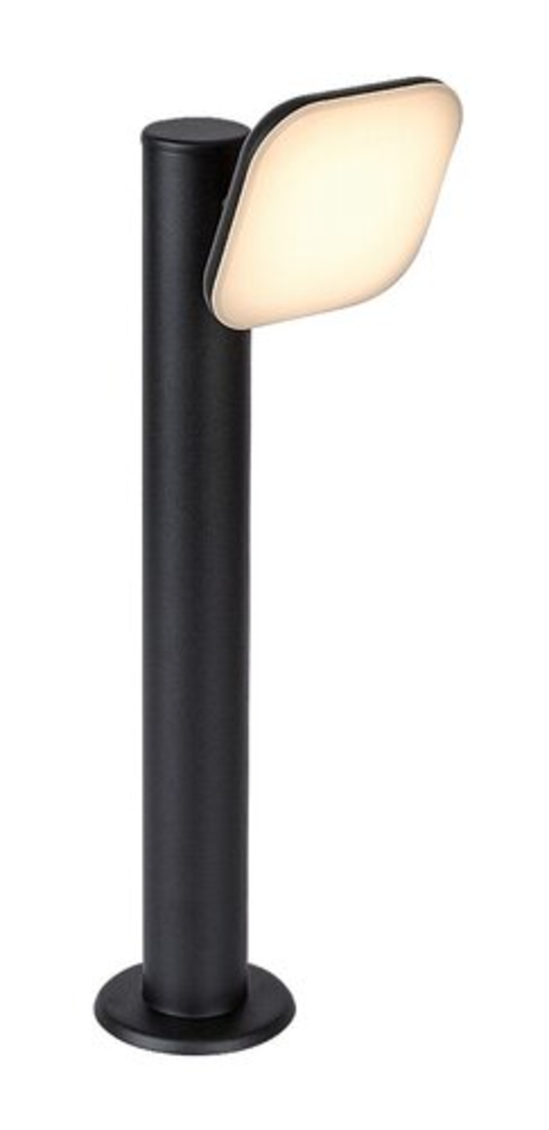 Модерен външен градински LED стълб Odiel 12W с топло бяла светлина и подвижна глава