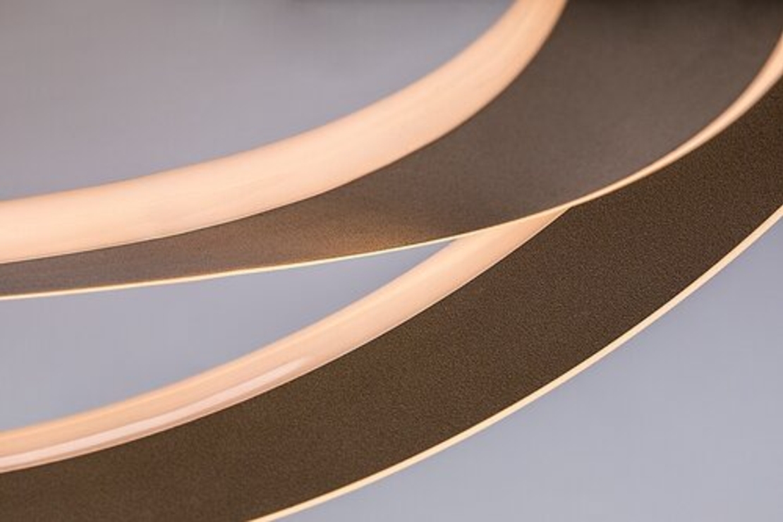 Модерен LED плафон 72W в матирано злато