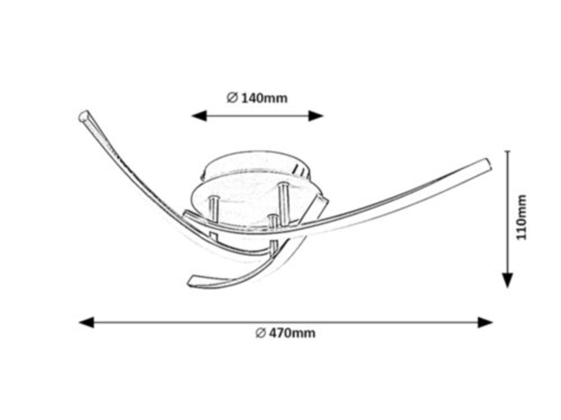 LED плафон Tatjana 22W в сребрист цвят – елегантно и мощно осветление