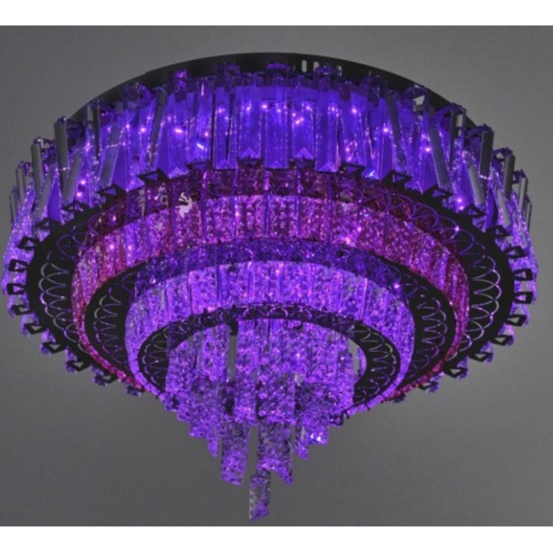 LED полилей 50W,хром, метал и кристал, RGB, дистанционно управление