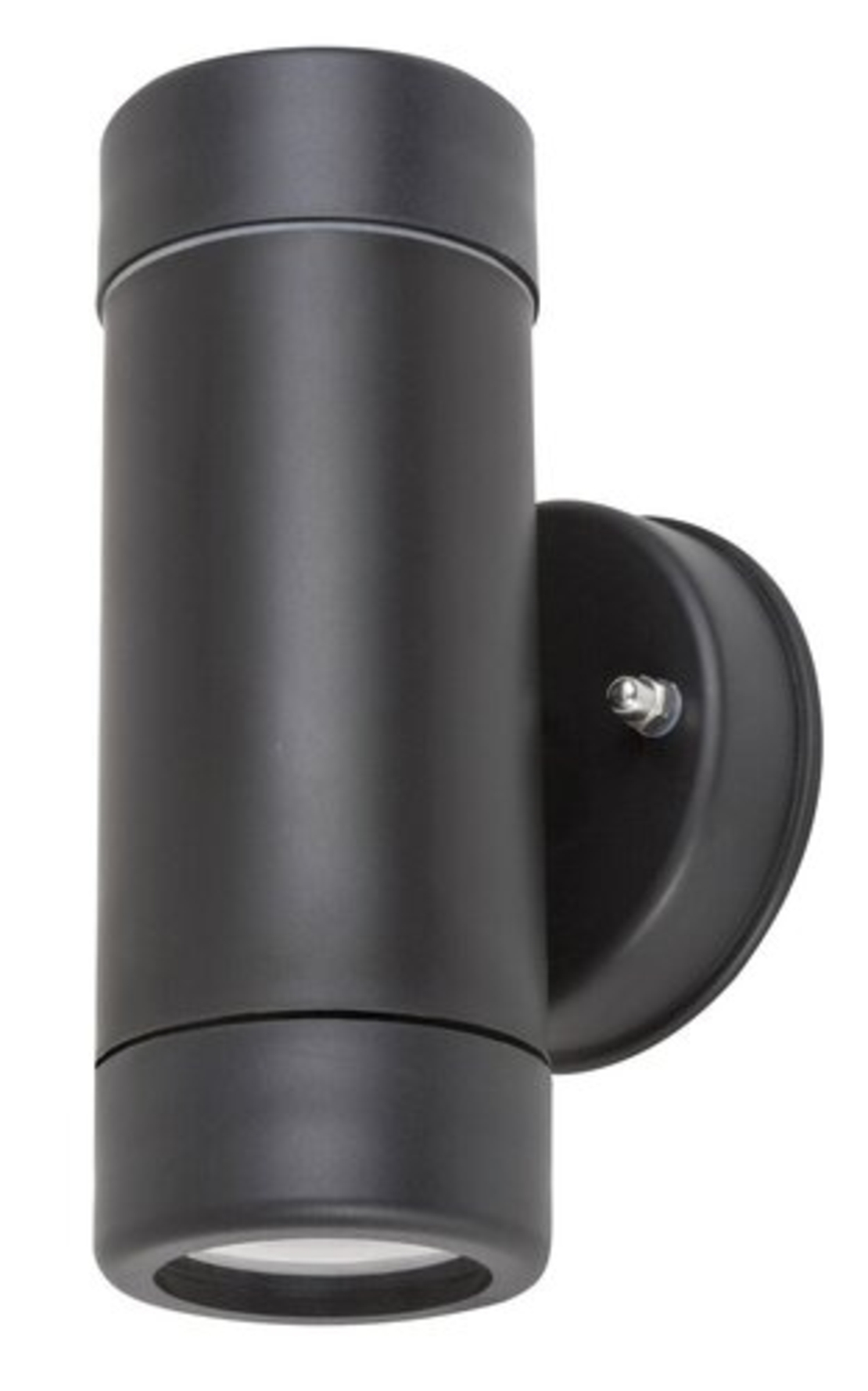 Външен аплик Medina в мат-черен цвят – минимален двупосочен светлинен ефект