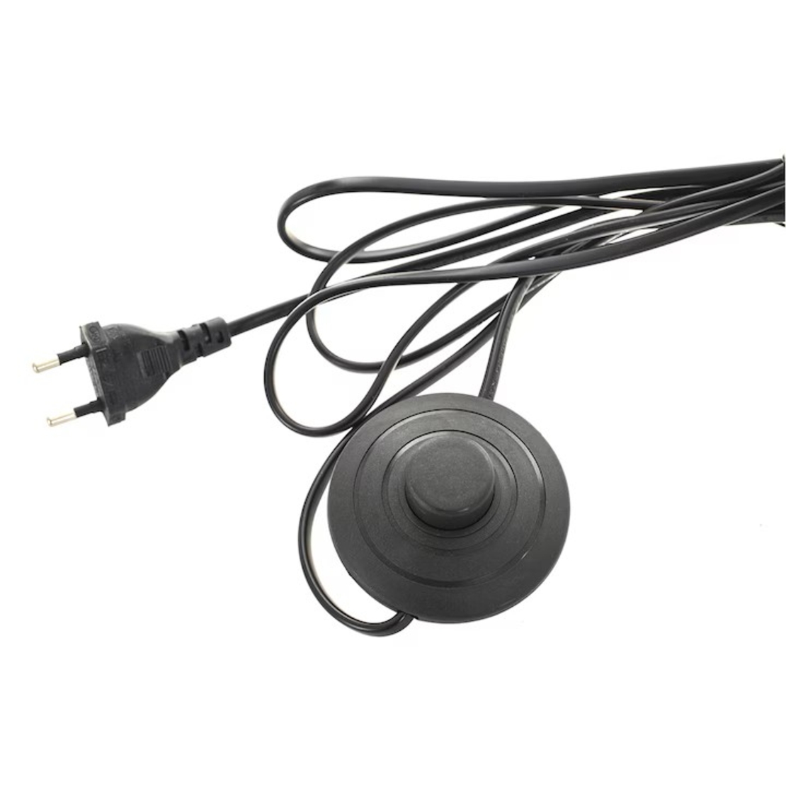 Модерен черен лампион – подова лампа с метална основа и стъклен абажур, 1xE27, с кабел и ключ