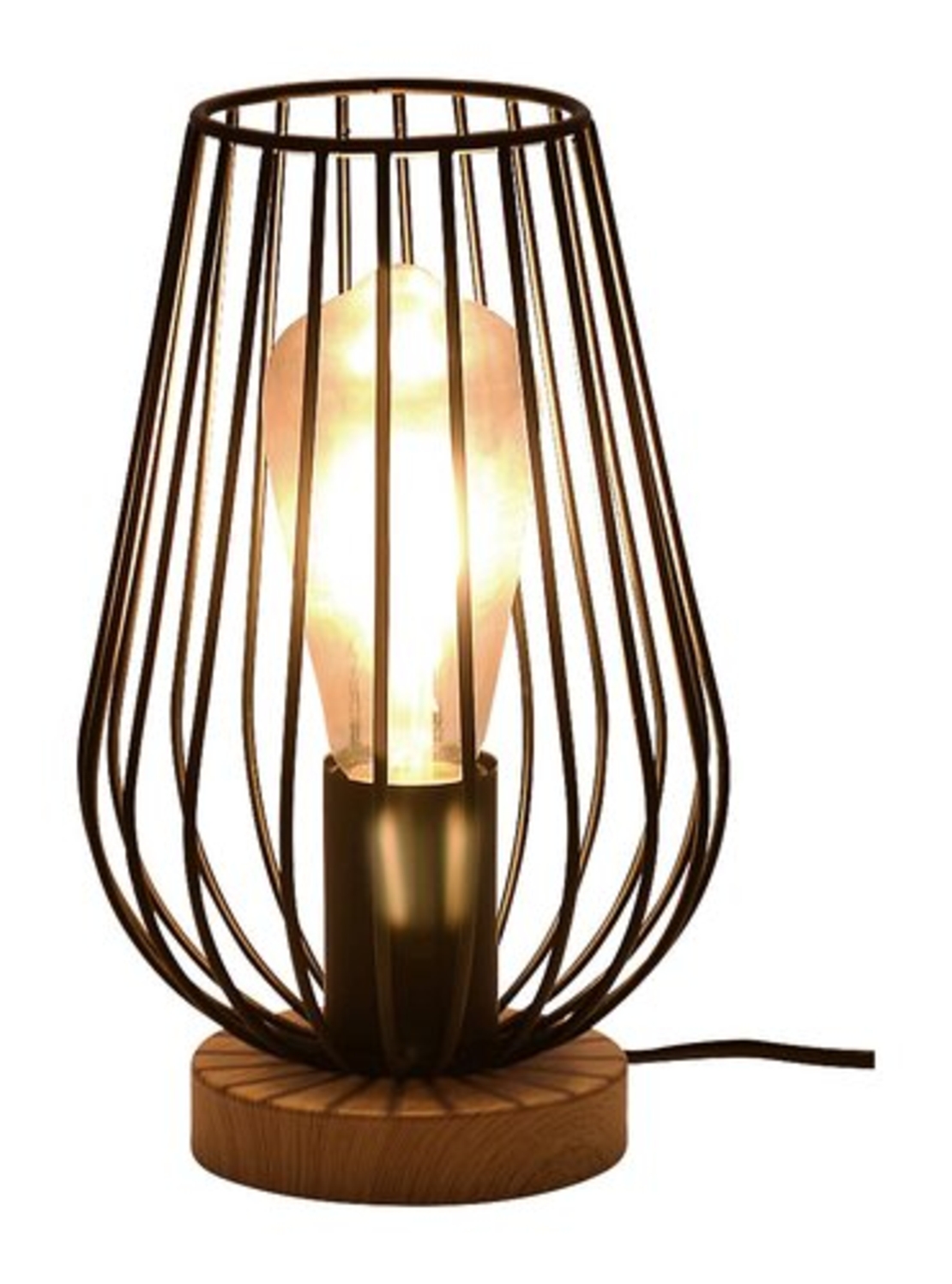 LED филаментна крушка ST65, 4W, E27, 2200K, топло бяло, кехлибарено стъкло