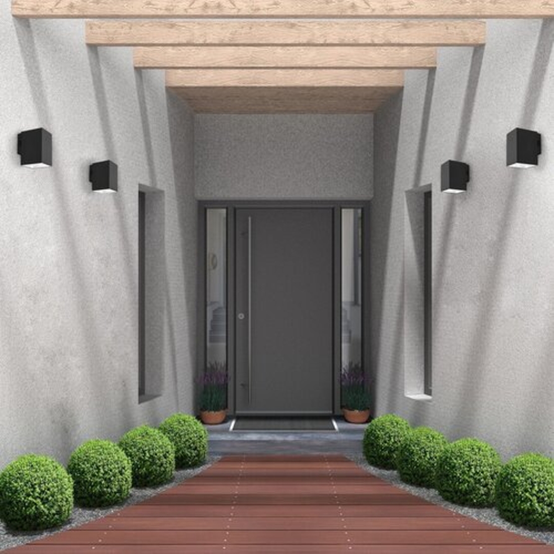 Компактен външен LED аплик Urfa 9W с регулиране на светлината – модерен, практичен и надежден