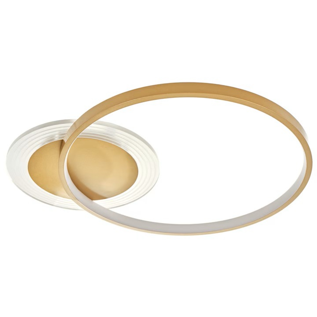 LED таванен плафон 58W – матирано злато със Smart управление и димиране