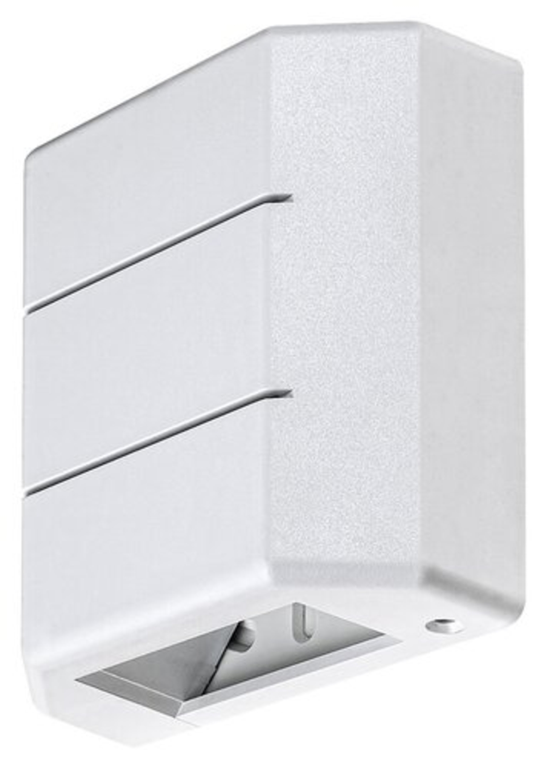 Стилен бял квадратен LED аплик Lippa – компактно фасадно осветление 6W