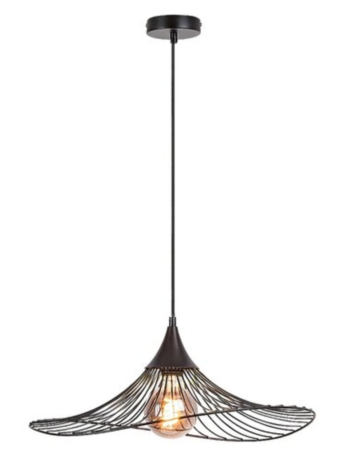 LED филаментна крушка G95, 5W, E27, 1800K, топло бяло, стъкло с димен цвят