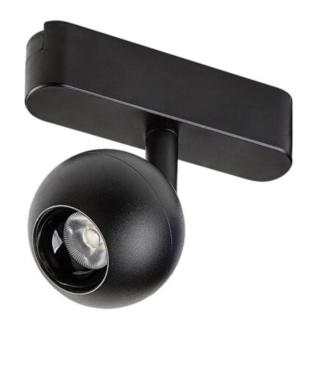 Смарт LED релсов спот – 5W регулируема цветна температура 2700–5500K, Wi-Fi управление, стилен черен алуминий