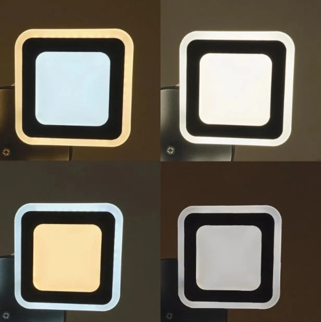 Модерен LED полилей със smart управление в черен цвят