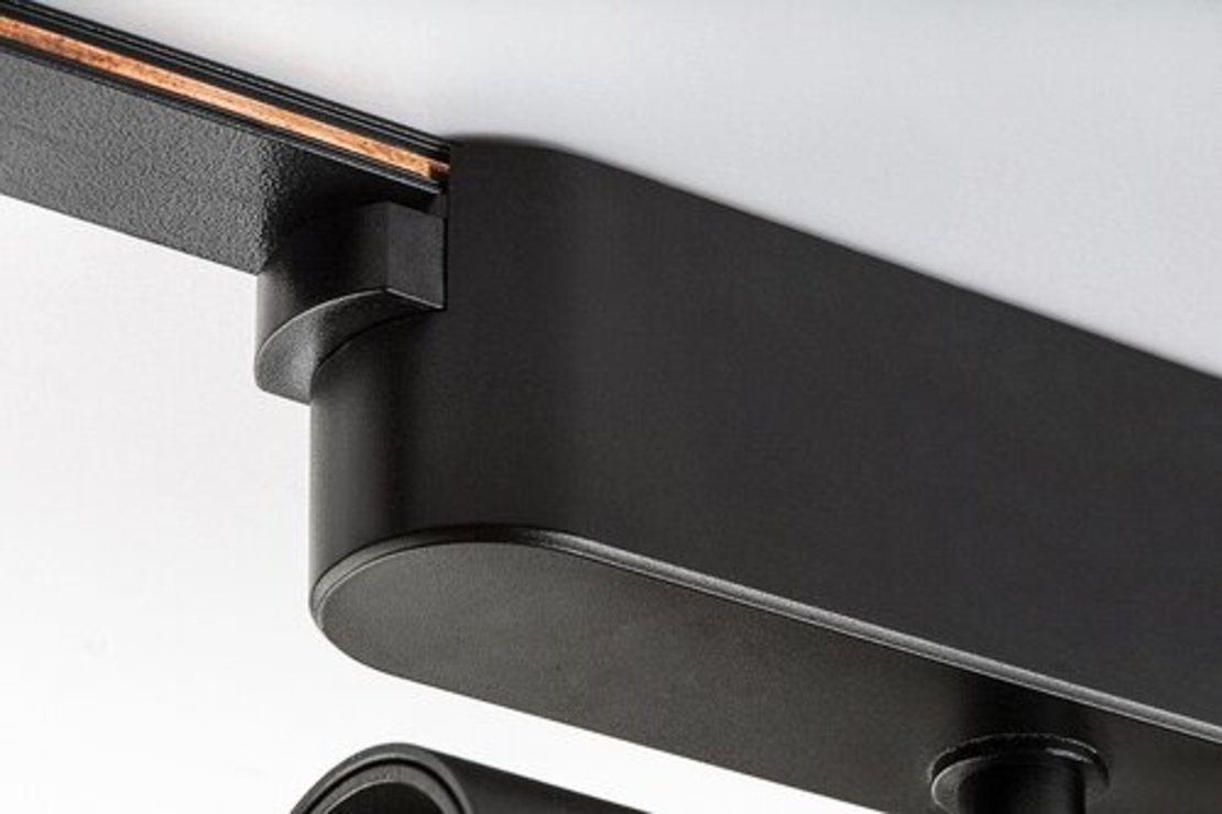 Интелигентен релсов спот с Wi-Fi управление – 5W, регулируема цветна температура 2700–5500K, черен алуминий